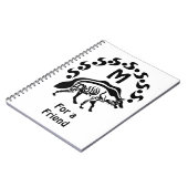 Tribal Strip Hyena Monogram Notizblock (Linke Seite)