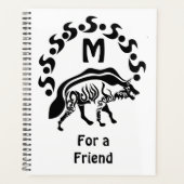 Tribal Strip Hyena Monogram Planer (Vorderseite)