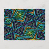 Tribal Style Colorful Geometric Muster Postkarte (Vorderseite)