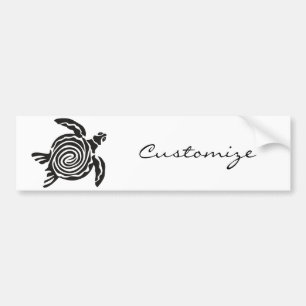Tribal Style Turtle Thunder_Cove Autoaufkleber