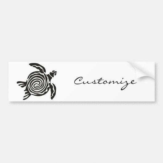 Tribal Style Turtle Thunder_Cove Autoaufkleber (Vorne)