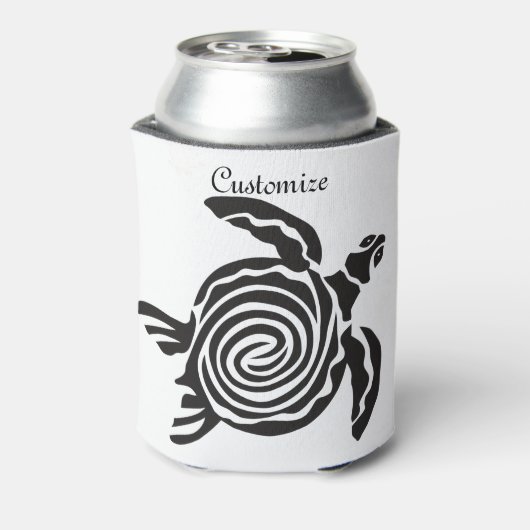 Tribal Style Turtle Thunder_Cove Dosenkühler (Kanne Rückseite)