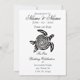 Tribal Style Turtle Thunder_Cove Einladung