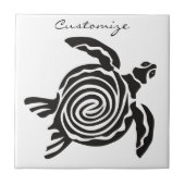 Tribal Style Turtle Thunder_Cove Fliese (Vorderseite)