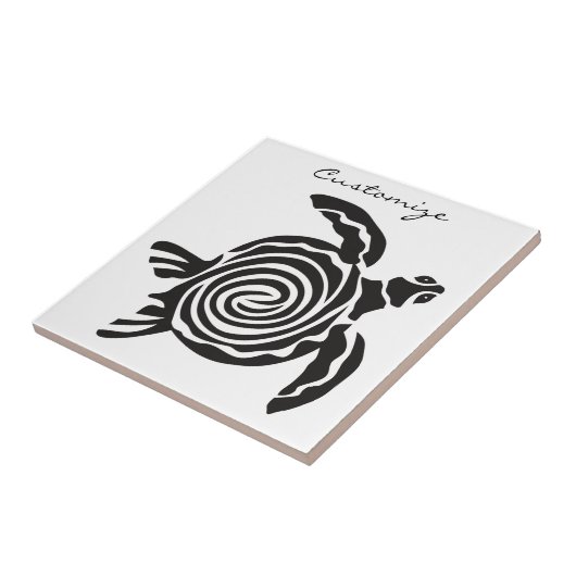 Tribal Style Turtle Thunder_Cove Fliese (Seite)