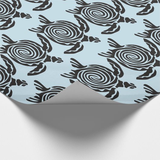 Tribal Style Turtle Thunder_Cove Geschenkpapier (Ecke)