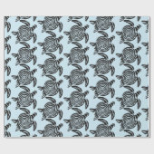 Tribal Style Turtle Thunder_Cove Geschenkpapier (Flach)