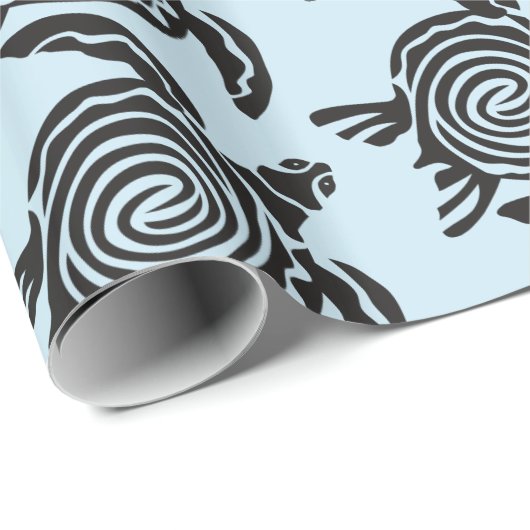 Tribal Style Turtle Thunder_Cove Geschenkpapier (Rolleneckpunkt)