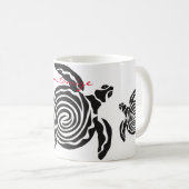 Tribal Style Turtle Thunder_Cove Kaffeetasse (VorderseiteRechts)