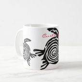 Tribal Style Turtle Thunder_Cove Kaffeetasse (Vorderseite Links)