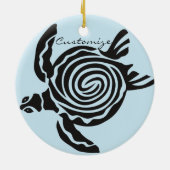 Tribal Style Turtle Thunder_Cove Keramik Ornament (Hinten)