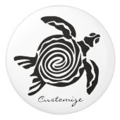 Tribal Style Turtle Thunder_Cove Keramikknauf (Vorderseite)