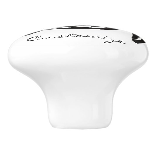 Tribal Style Turtle Thunder_Cove Keramikknauf (Seitenansicht)