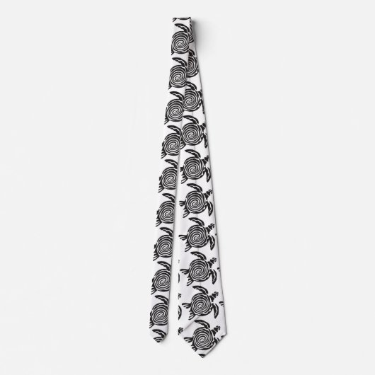 Tribal Style Turtle Thunder_Cove Krawatte (Rückseite)