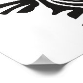 Tribal Style Turtle Thunder_Cove Poster (Ecke)