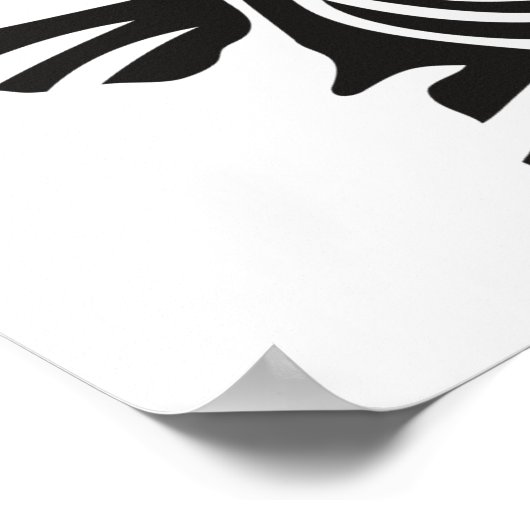 Tribal Style Turtle Thunder_Cove Poster (Ecke)