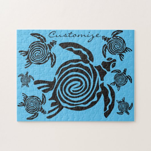 Tribal Style Turtle Thunder_Cove Puzzle (Horizontal)