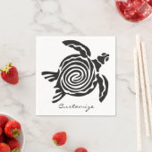 Tribal Style Turtle Thunder_Cove Serviette (Beispiel)