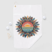 Tribal Summer Sun Golfhandtuch (Insitu)
