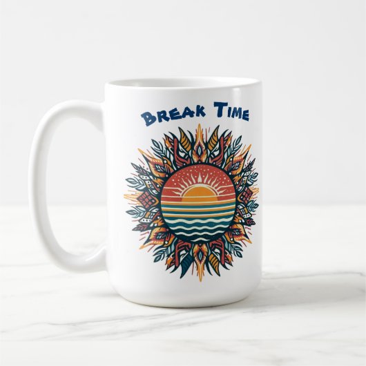 Tribal Summer Sun Kaffeetasse (Links)
