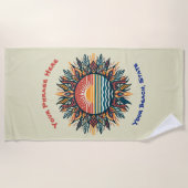Tribal Summer Sun Strandtuch (Vorderseite)