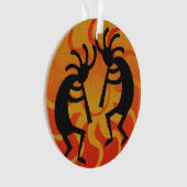 Tribal Sun Dancing Kokopelli Südwestweihnacht Ornament (Vorderseite)