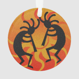 Tribal Sun Dancing Kokopelli Südwestweihnacht Ornament