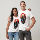 Tribal Sun Grafik T-Shirt (Unisex)