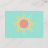 Tribal Sun Southwestern Wedding Card Begleitkarte (Rückseite)