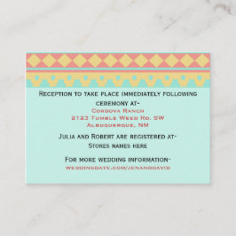 Tribal Sun Southwestern Wedding Card Begleitkarte
