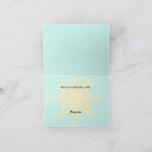 Tribal Sun Southwestern Wedding Dankeschön Card Dankeskarte (Innenseite)