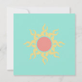 Tribal Sun Southwestern Wedding Einladung (Rückseite)