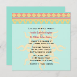 Tribal Sun Southwestern Wedding Einladung
