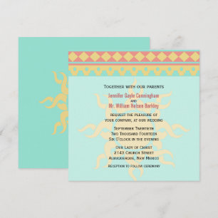 Tribal Sun Southwestern Wedding Einladung