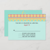 Tribal Sun Southwestern Wedding RSVP Card Einladung (Vorne/Hinten)