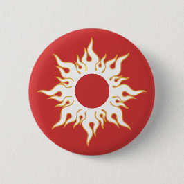 Tribal Sun-Symbol Button