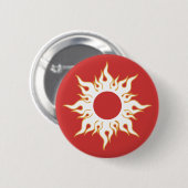 Tribal Sun-Symbol Button (Vorne & Hinten)