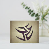 Tribal Switchback Postkarte (Stehend Vorderseite)