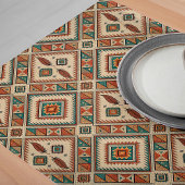 Tribal Table Runner mit fett geometrischen Mustern Großer Tischläufer