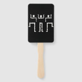 Tribal-Tanz Fächer (Rückseite)