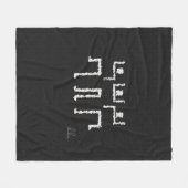 Tribal-Tanz Fleecedecke (Vorderseite (Horizontal))