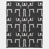 Tribal-Tanz Fleecedecke (Vorderseite)