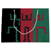 Tribal-Tanz Große Geschenktüte (Vorderseite)