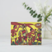 Tribal-Tanz Postkarte (Stehend Vorderseite)