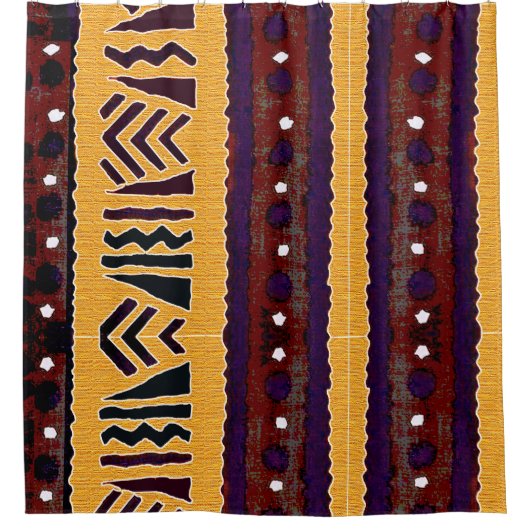 "Tribal Tapestry" Duschvorhang (Vorderseite)