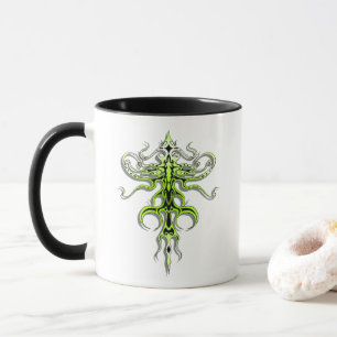 Tribal-Tätowierung Alien-Spezies 217 grün Tasse