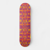 Tribal Tattoo Bird Henna Skateboard (Vorderseite)