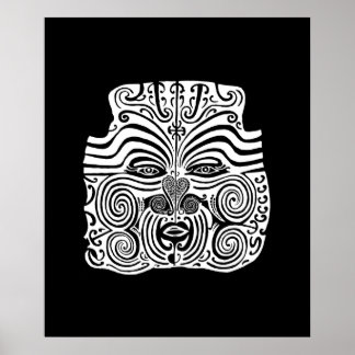 Tribal Tattoo Design - New Zealand Maori Poster