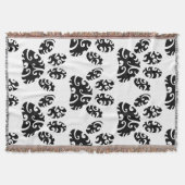 Tribal Tattoo Dog Paw Print Pattern Decke (Vorderseite)