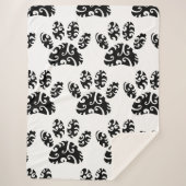 Tribal Tattoo Dog Paw Print Pattern Sherpadecke (Vorderseite)